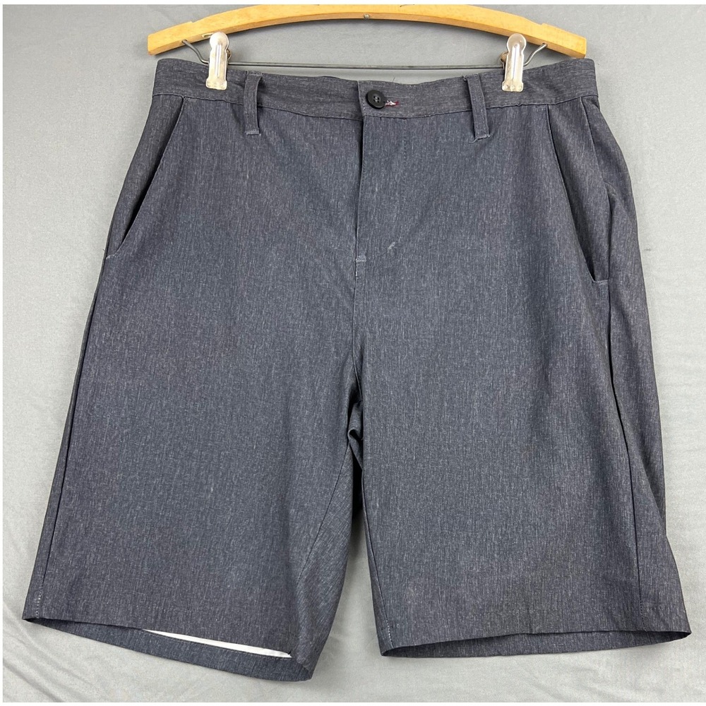 Burnside Hybrid Shorts Mens 30 Grey Excellent Quick Dry Flat Front Casual Board